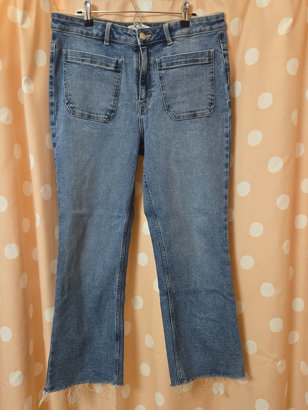 Zara Cropped Jeans Sz 12